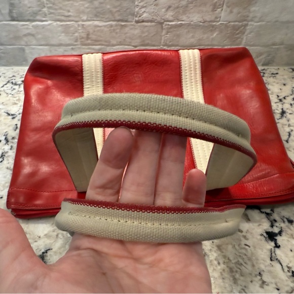 Terrida Tangaroa GUC Red Italian Leather Tote - Picture 4 of 9